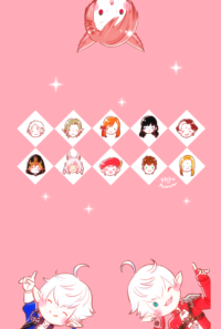 動く！待ち受けピンク