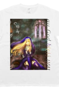 シスターとステンドグラス白tシャツ