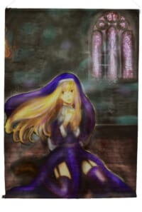 【B2Wスエードタペストリー】シスターとステンドグラス