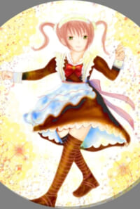 【アクリルコースター】　メイドさん女