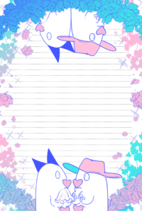 【ネップリ】キッス化グラデ便箋