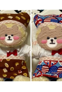 テデ服　パン屋さん、アメリカンダイナーお手伝いセット(リバーシブル)
