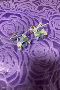 <仏花シリーズ>カンパニュラの花束イメージチャーム